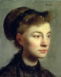 Porträtt av en ung kvinna, 1867